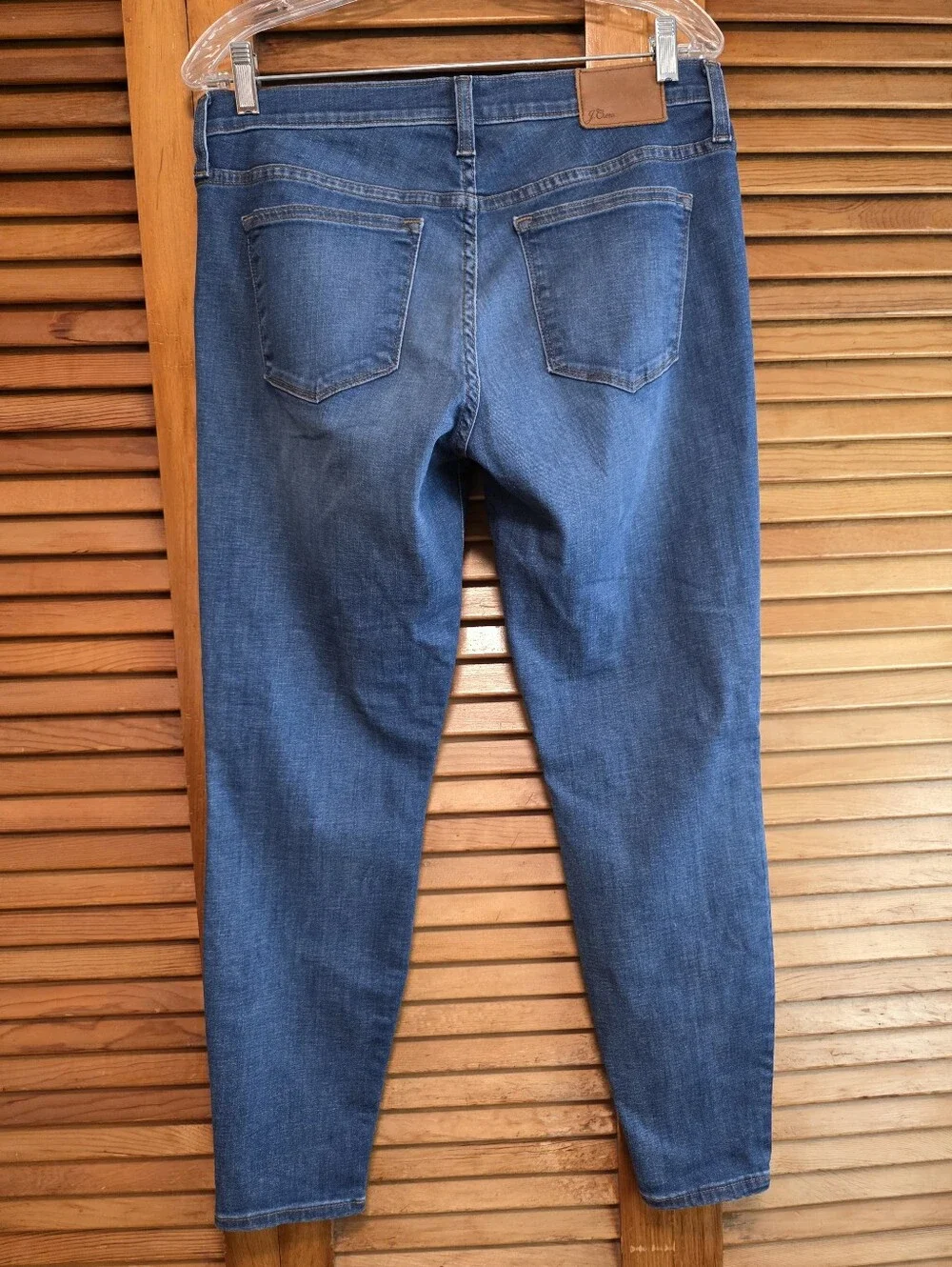 J. Crew Toothpick Skinny Jeans Size 31 Women Mid Wash Stretch Blue Denim Pants